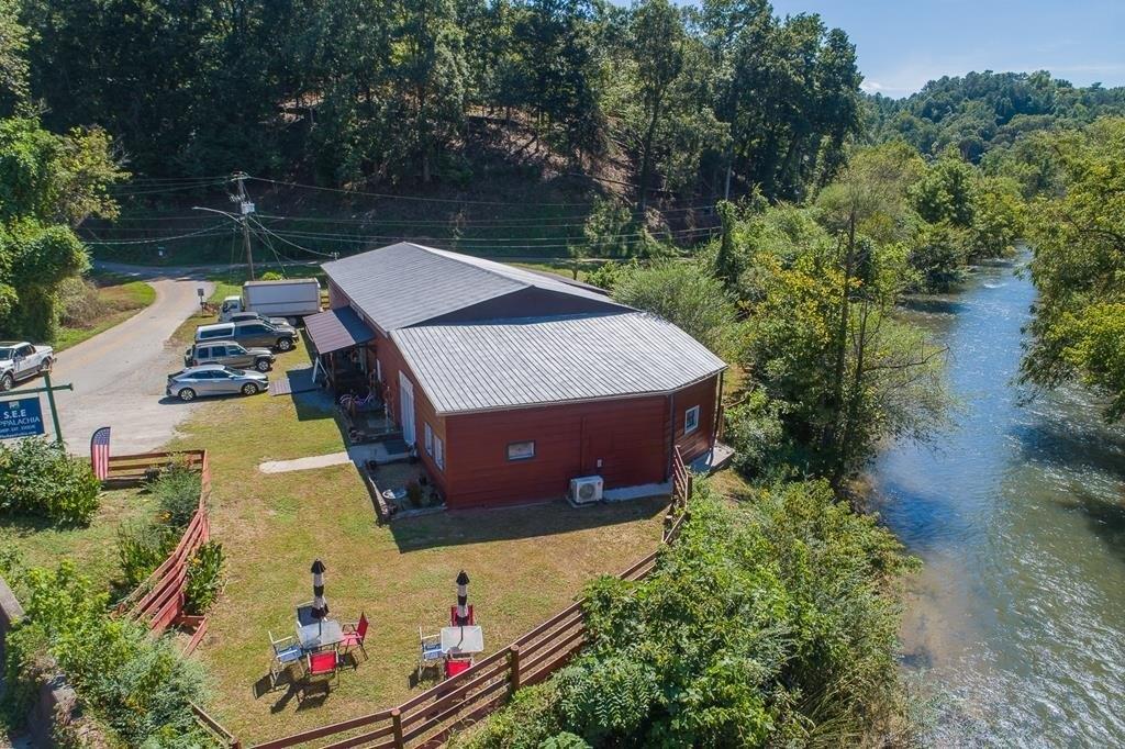 Ellijay RiverSpace beside the river